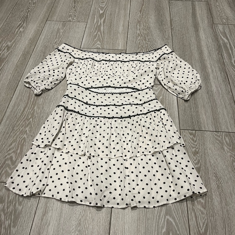 REVOLVE Lovers + Friends Polka Dot Mini Dress Size XS - Picture 4 of 9